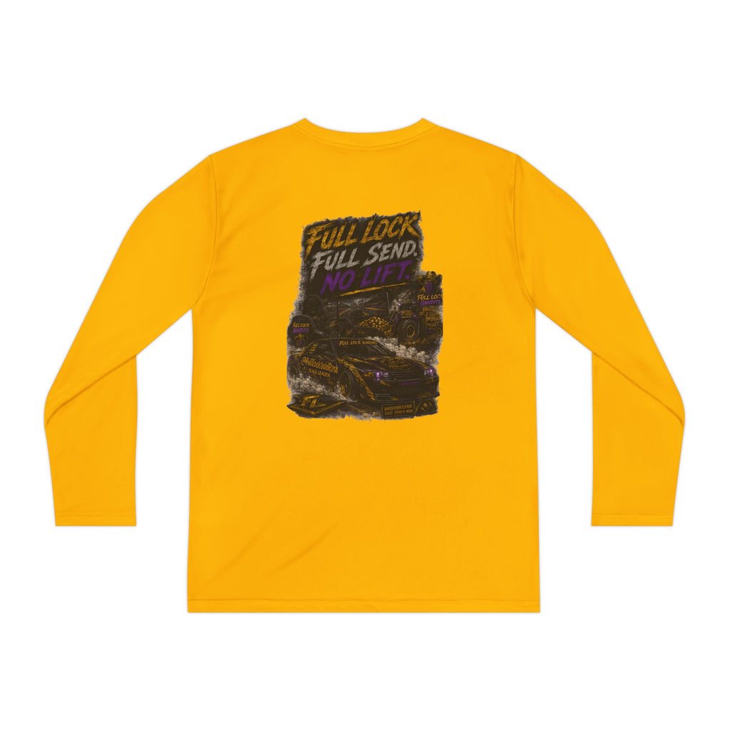 Full Lock Bandits Youth Long Sleeve — “Full Lock Full Send” Graphic Racing Shirt