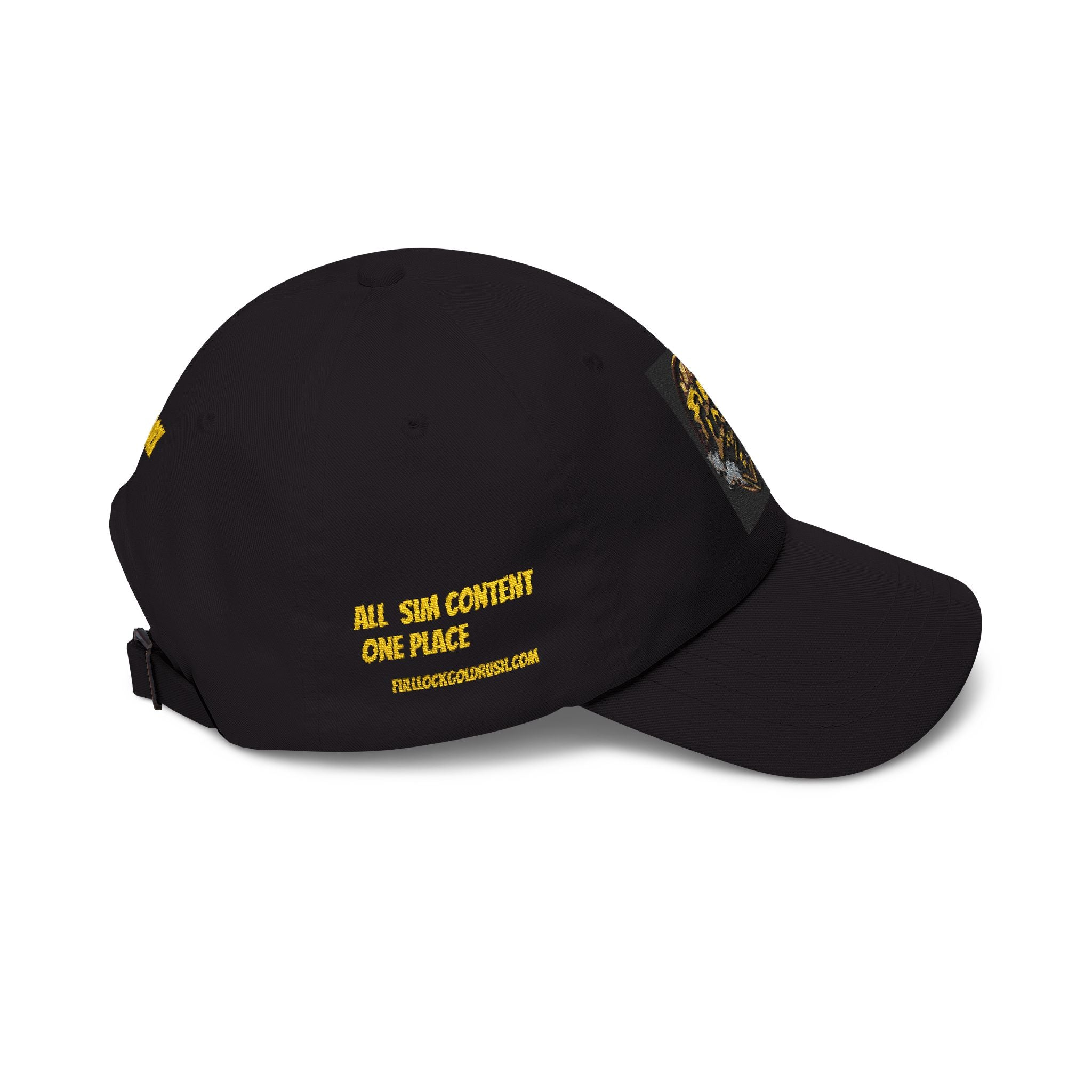 Dad Cap — ‘Full Lock’ Embroidered White Baseball Hat