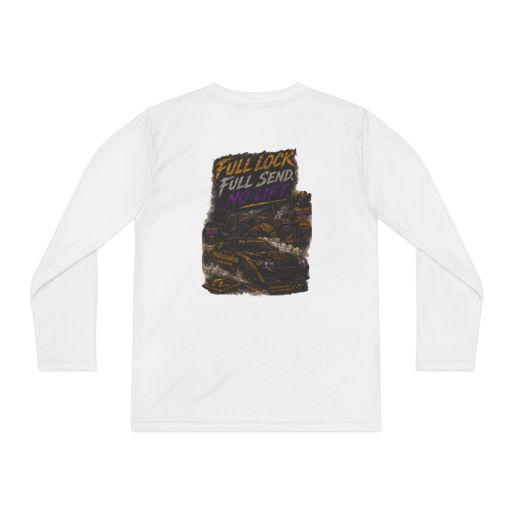 Full Lock Bandits Youth Long Sleeve — “Full Lock Full Send” Graphic Racing Shirt