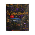 FullLockGoldRush YouTuber Wall Tapestry – Gaming Streamer Logo & Racing Setup Decor
