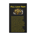 Full Lock Team Canvas Print — Yellow Racing Logo & Gamer Tag Wall Art