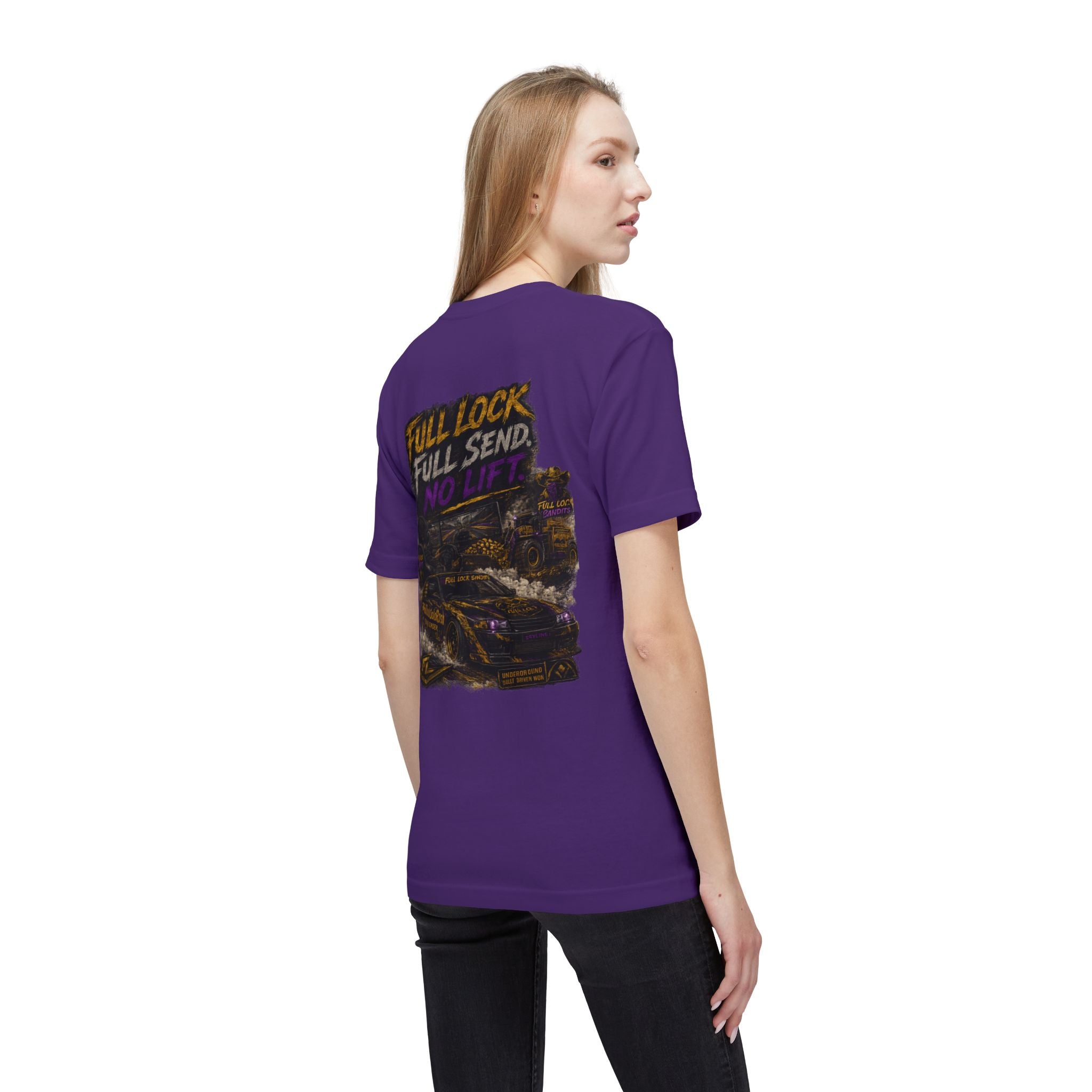 Full Lock Bandits "Full Lock, Full Send, No Lift" Drift Car Graphic Tee