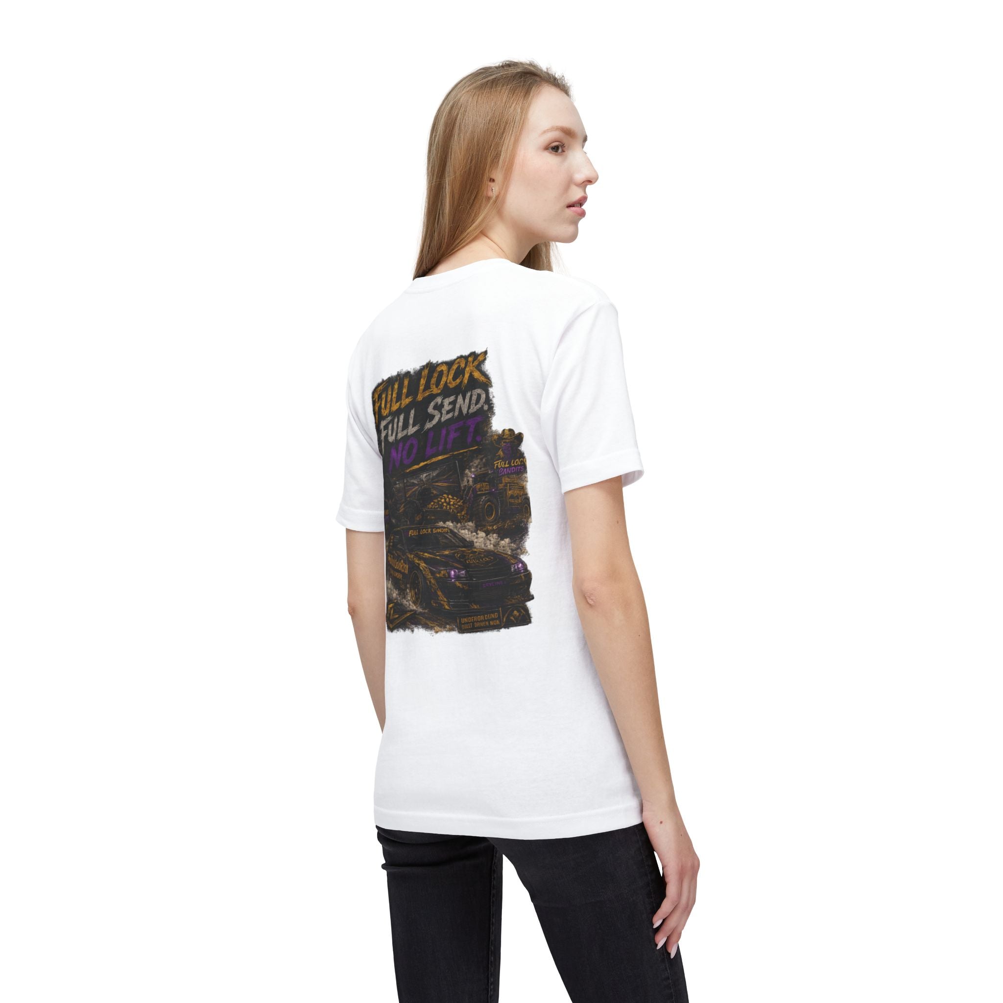 Full Lock Bandits "Full Lock, Full Send, No Lift" Drift Car Graphic Tee