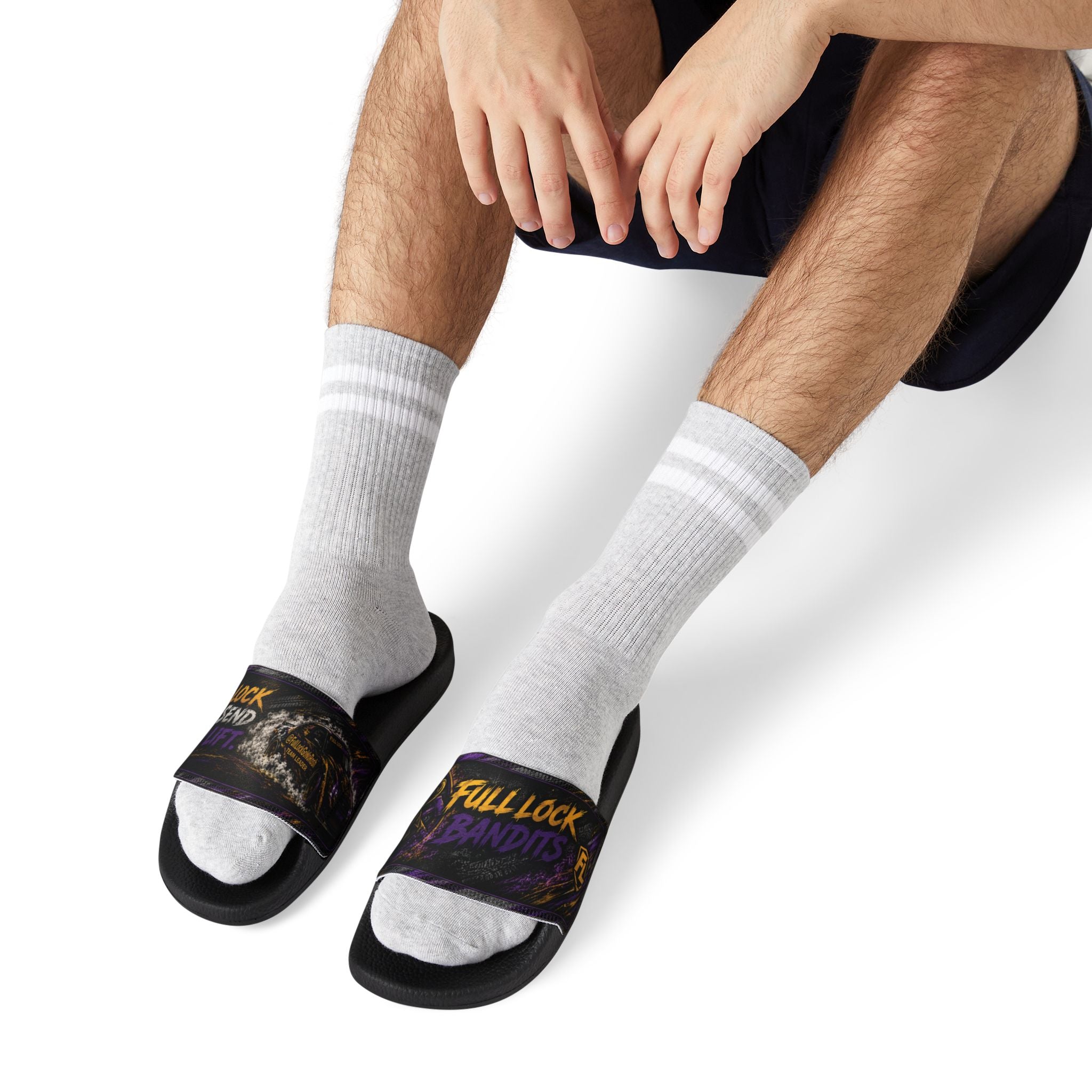 FLB Slides — 'Full Lock Bandits' Graphic Adjustable Strap Slides