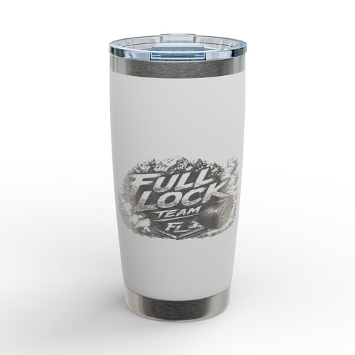 20oz Engraved Tumbler — 'Full Lock' Team Design Stainless Travel Mug
