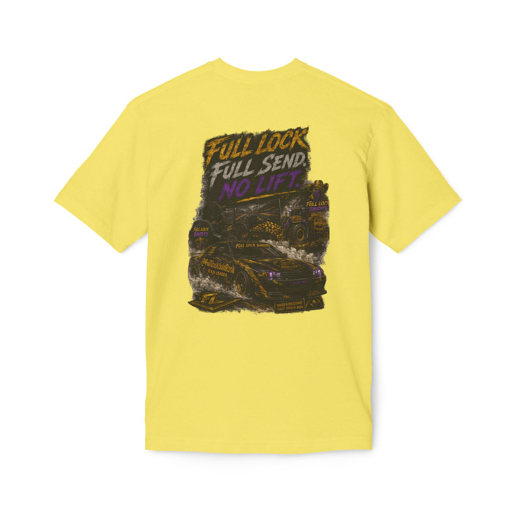 Full Lock Bandits "Full Lock, Full Send, No Lift" Drift Car Graphic Tee