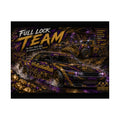 Full Lock Team Racing Satin Poster — Underground Drift Car Graphic (210gsm)