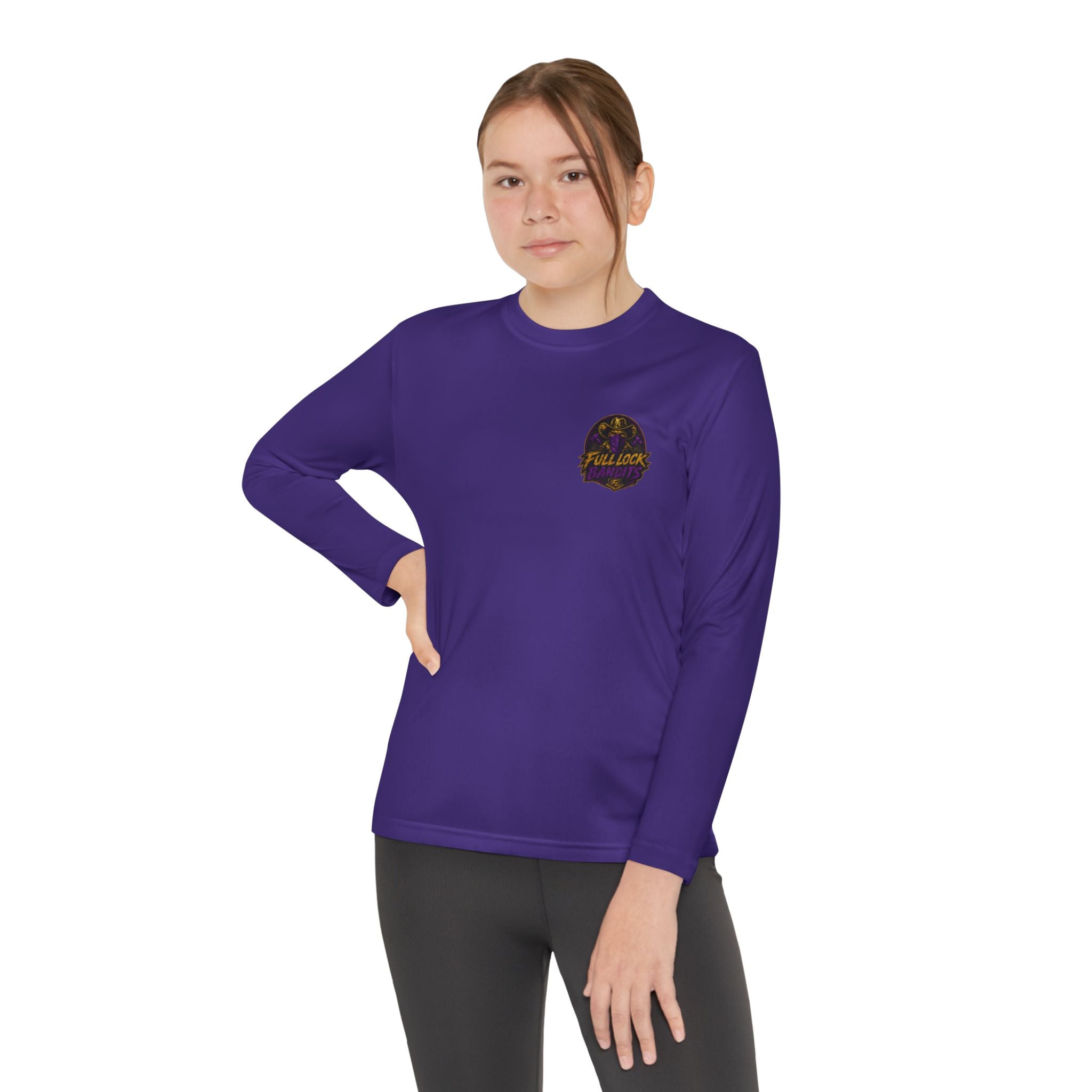 Full Lock Bandits Youth Long Sleeve — “Full Lock Full Send” Graphic Racing Shirt