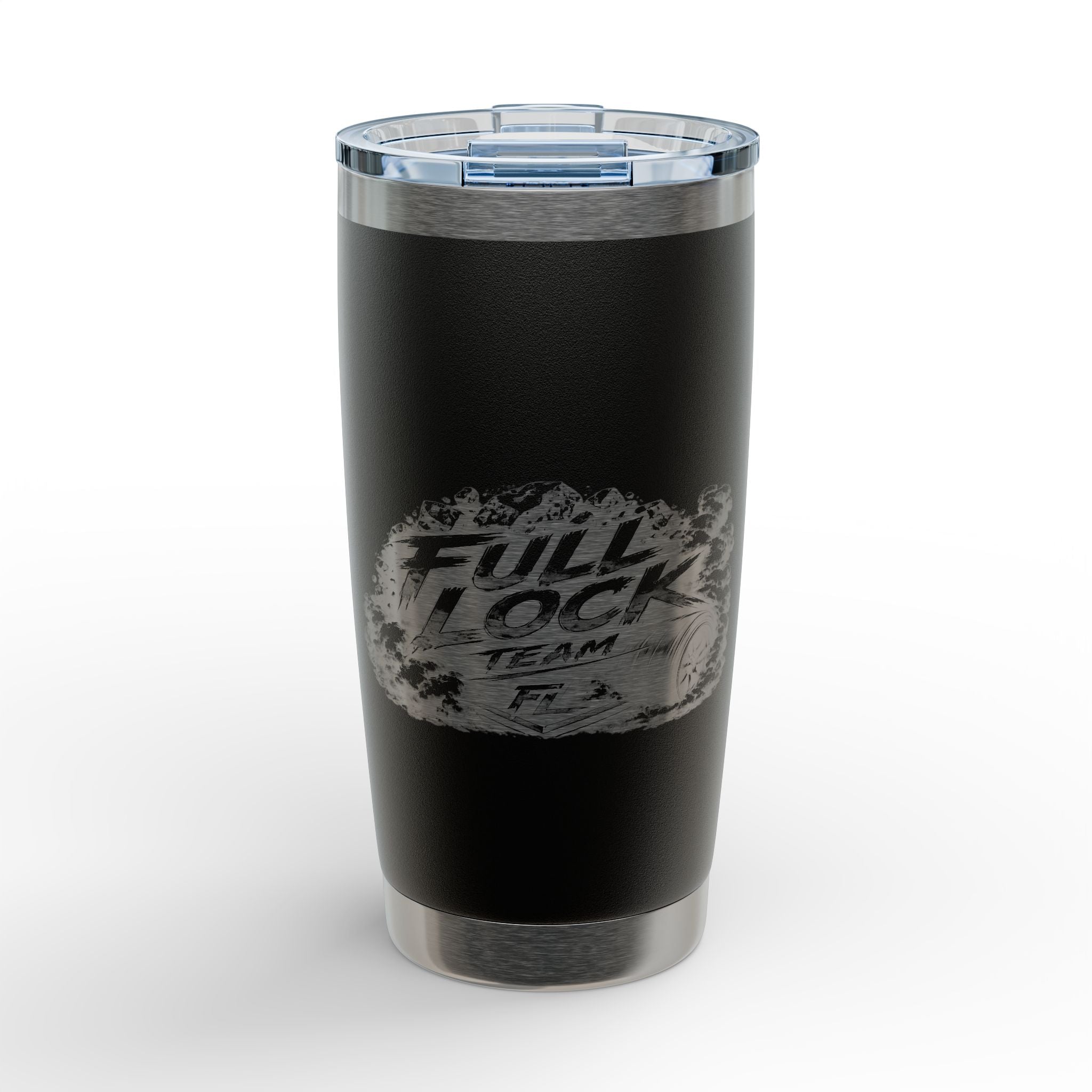 20oz Engraved Tumbler — 'Full Lock' Team Design Stainless Travel Mug