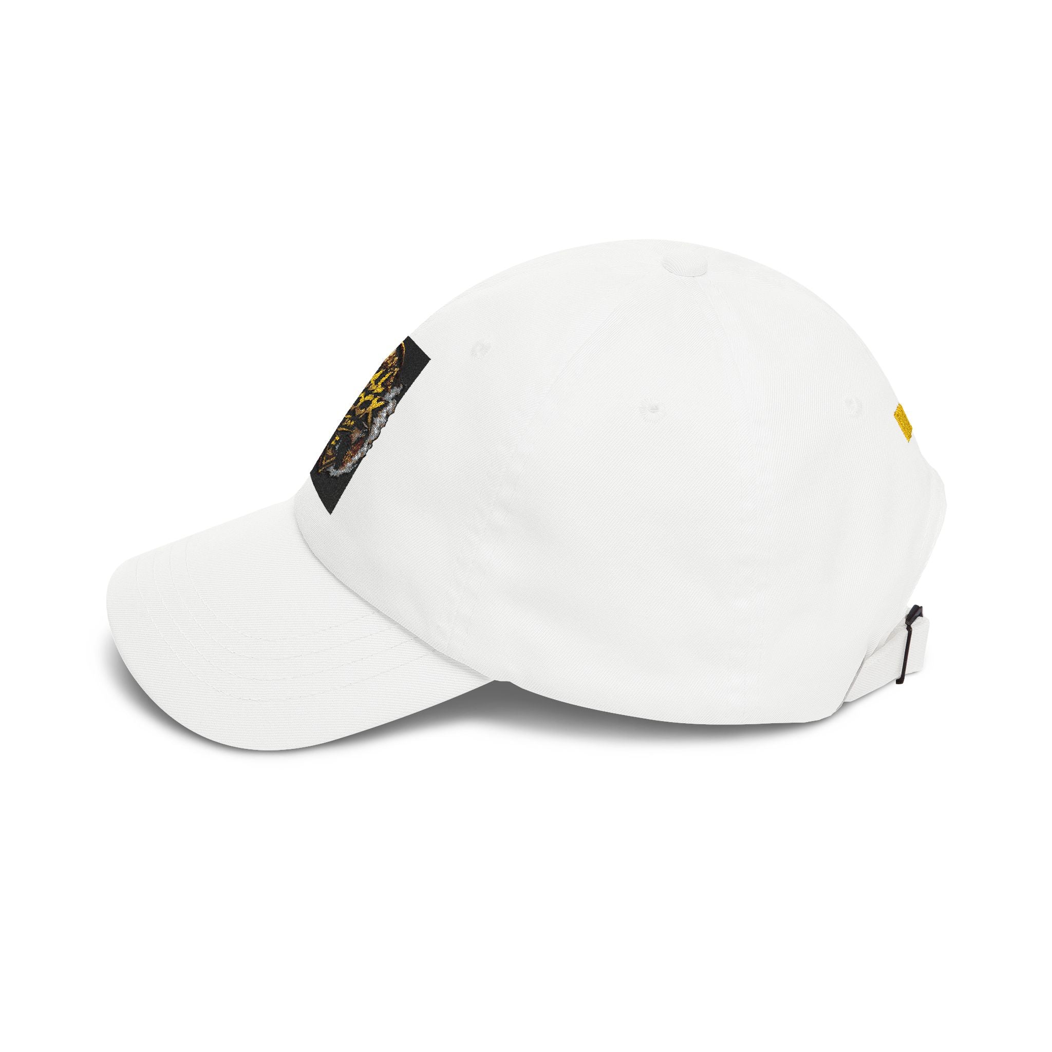Dad Cap — ‘Full Lock’ Embroidered White Baseball Hat